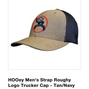 NWOT Hooey "Strap" Roughy Tan & Navy Snapback Get Your Hooey Cap Hat Snap Back‎